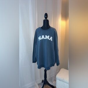 Isabel Maternity by Ingrid & Isabel Blue 'MAMA' Sweater